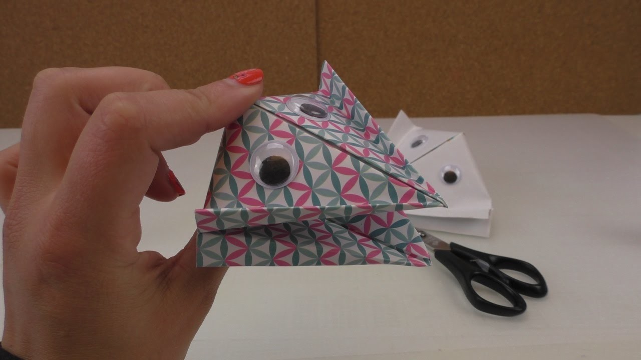 Schnapptiere falten - einfaches Origami für Kinder - Bastel Ideen mit Papier