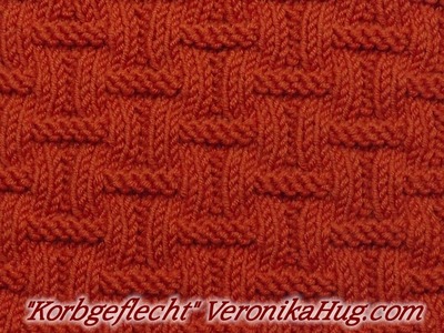 Stricken - Reliefmuster "Korbgeflecht"