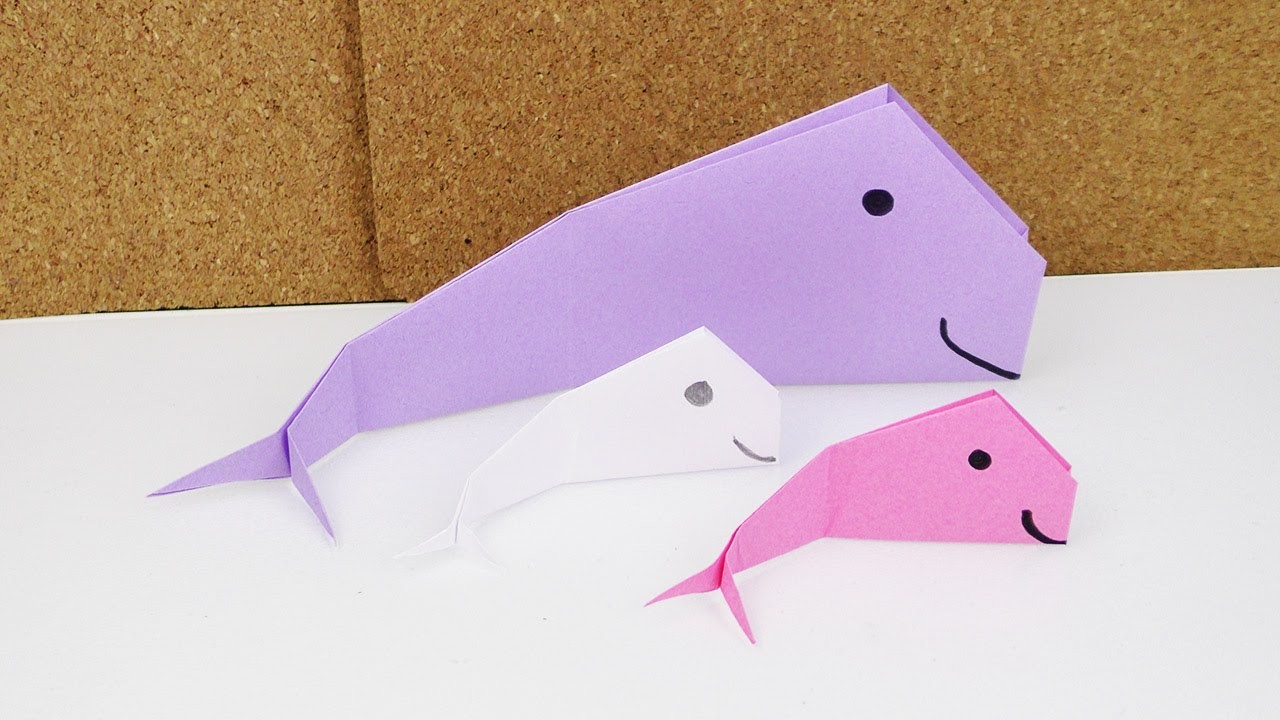 Wal Origami | Wir falten einen Wal aus Papier | Einfaches Origami Tutorial