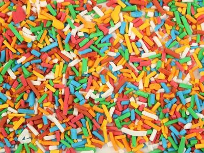 DIY Sprinkles | Bunte Zuckerstreusel |Jimmies selber machen