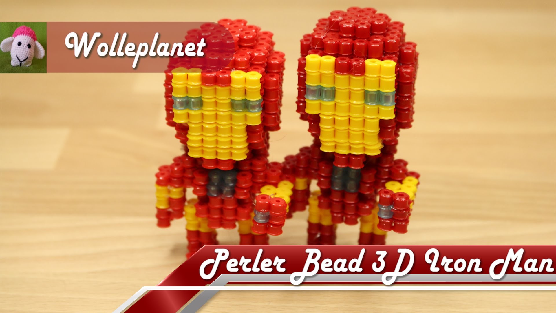 Perler Bead 3D Iron Man
