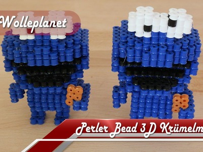 Perler Bead 3D Krümelmonster "Sesamstraße"