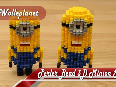Perler Bead 3D Minion Stuart
