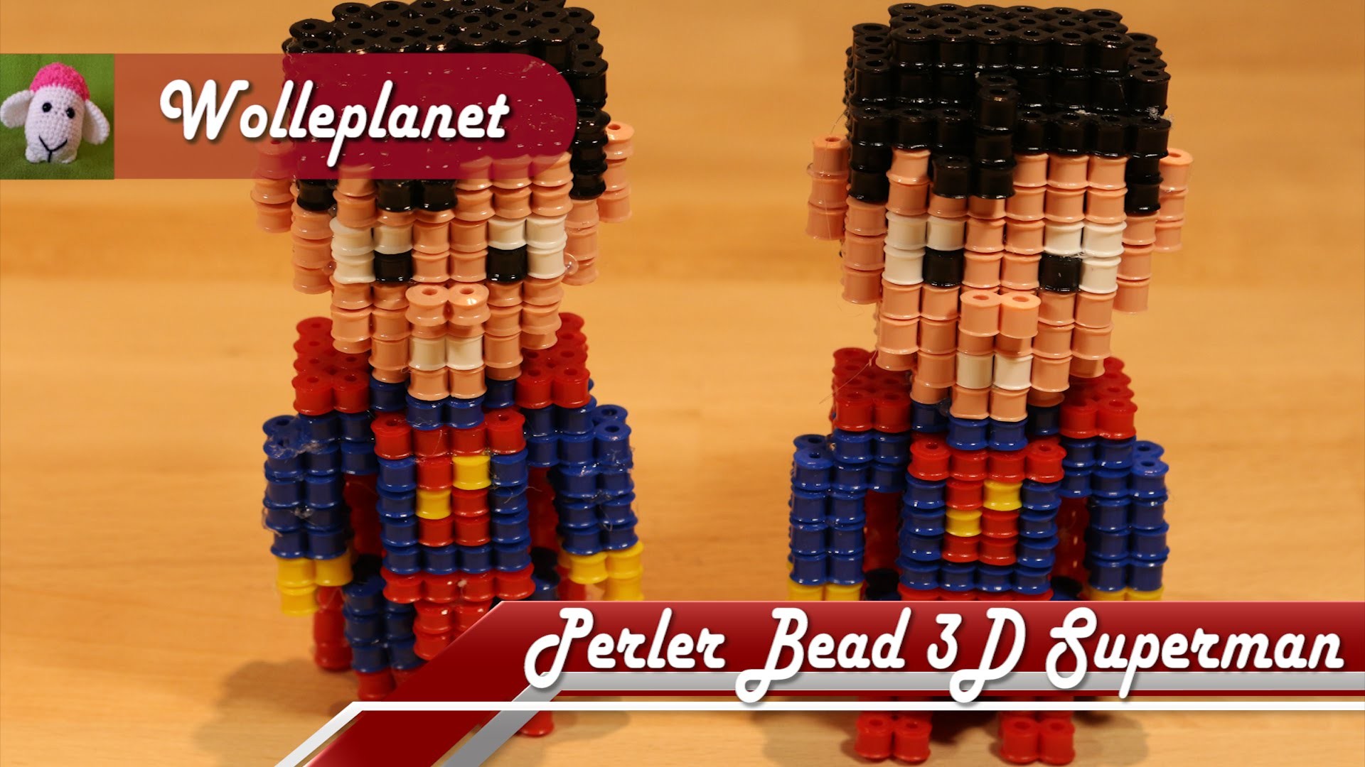 Perler Bead 3D Superman