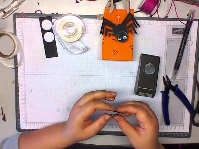 Wackel-Feder Tutorial Halloween Spinne