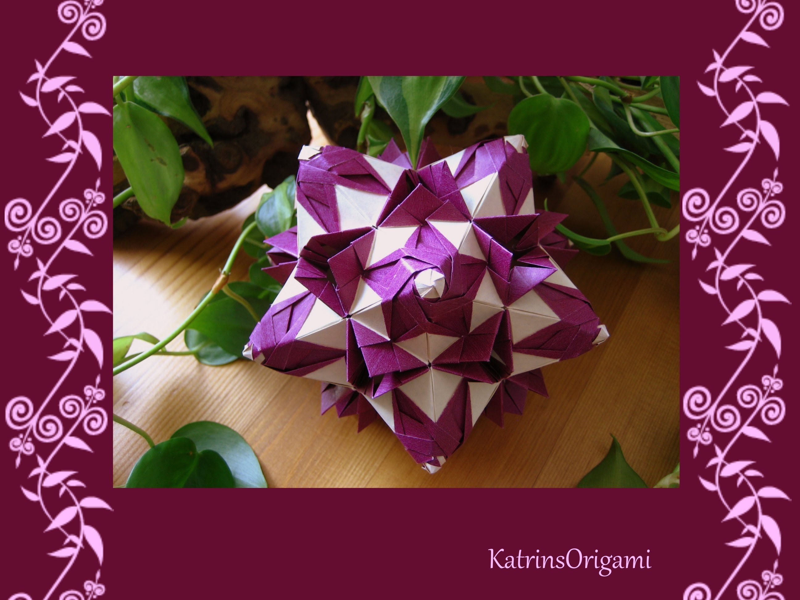 Origami ᘠ♥ᘡ Shalimar ᘠ♥ᘡ Kusudama