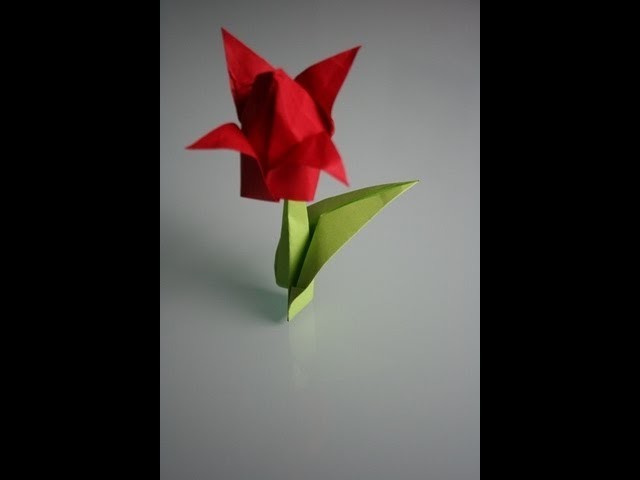 Origami Tulpe tulip