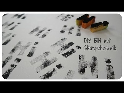 5 Minuten-Basteltipp - DIY Leinwand  gestalten - Flur