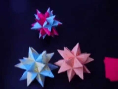 3D Sterne Bastelanleitung (Origamifaltkunst)
