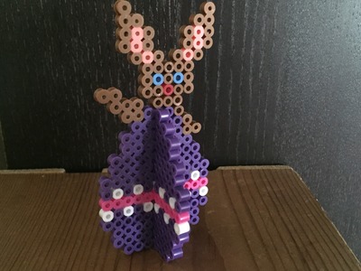 3D Osterhase mit Ei aus Bügelperlen. Sunnys CraftZone