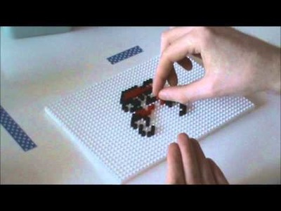 Bügelperlenbild Vorlage  #4 Jumping Mario (klein)