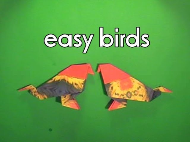 Easy bird. kleiner  Vogel Origami Tutorial sehr leicht