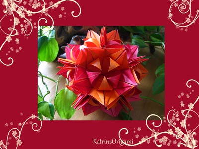 Origami ✿⊱╮ Frau Marta ✿⊱╮ Kusudama
