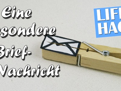 Brief-Nachricht mal anders. Mini-Brief Lifehack