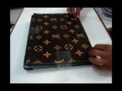 Cara pasang stiker cover laptop d tech