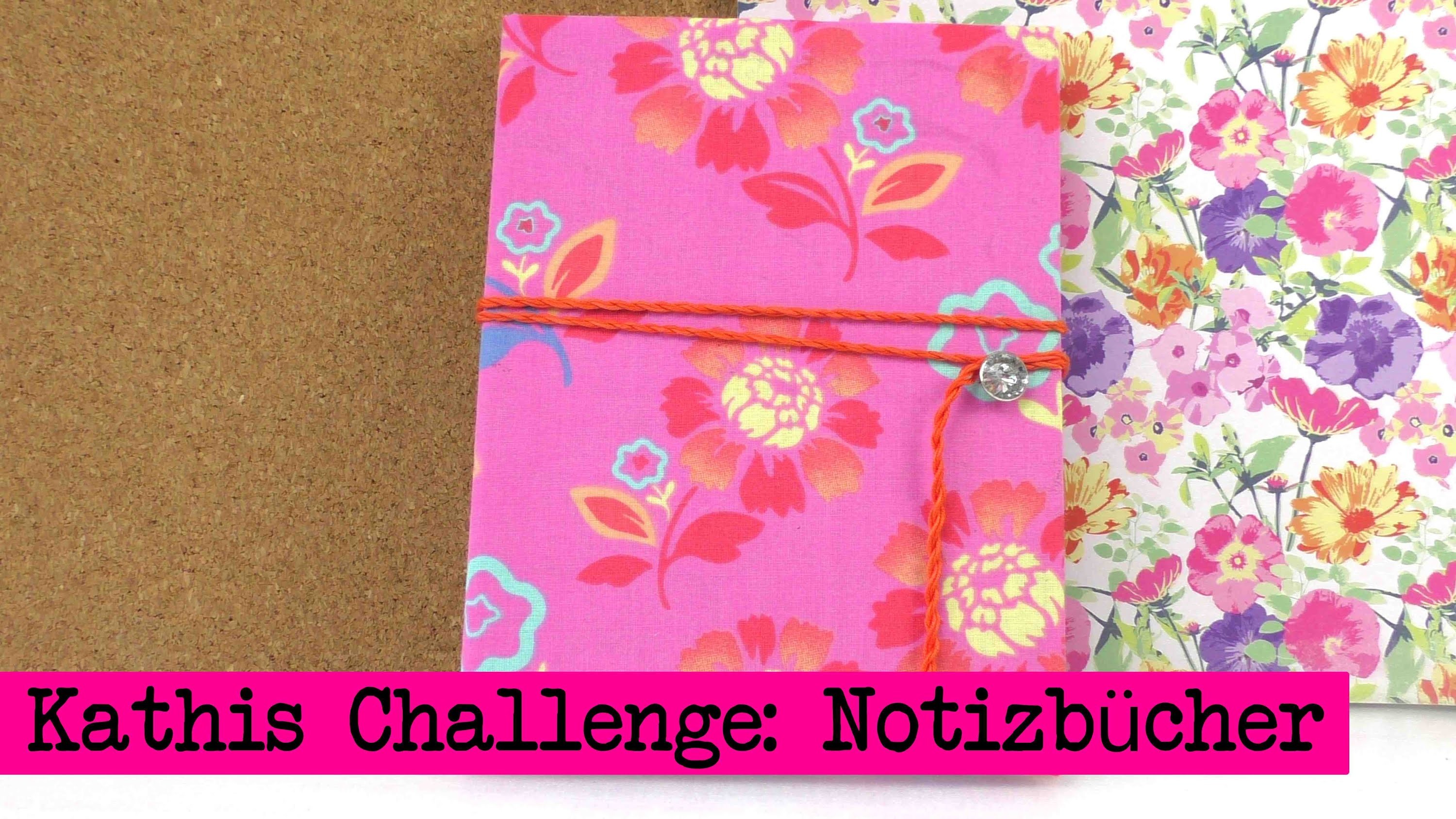 DIY Inspiration Challenge #14 Notizbücher | Kathis Challenge | Tutorial - Do it yourself