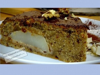 Birnen Schokoladen Kuchen; DIY, EINFACH LECKER SCHNELL