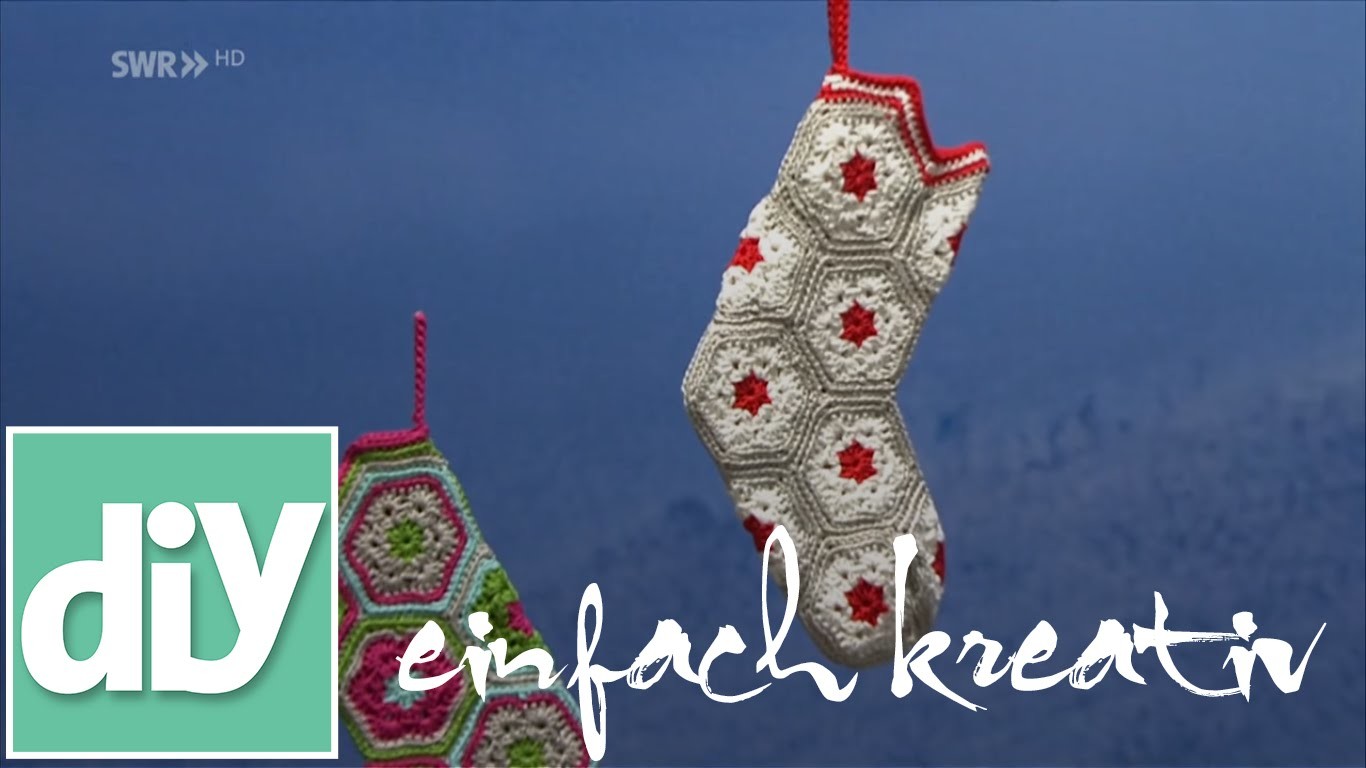 Socke für den Nikolaustag häkeln | DIY einfach kreativ