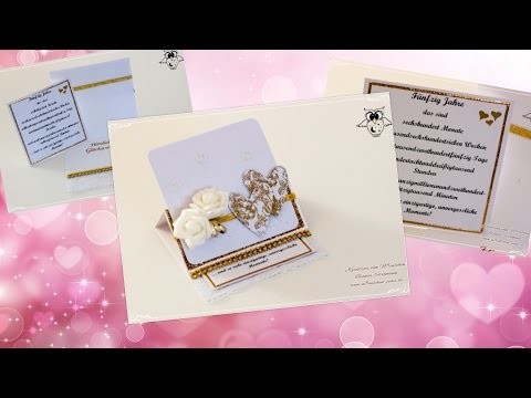 [Watch me Craft] Easelcard zur goldenen Hochzeit (Auftragsarbeit)