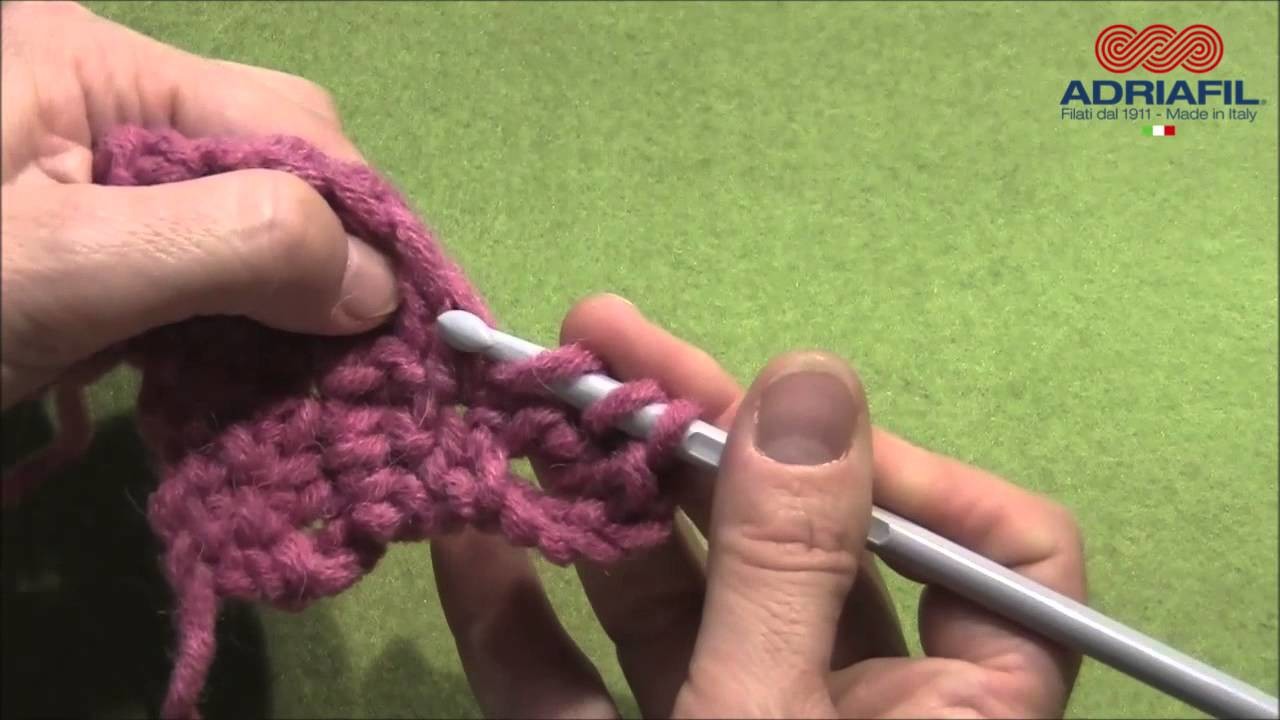 Adriafil crochet tutorial: maglia altissima.double treble crochet.double bride.Doppelstäbchen