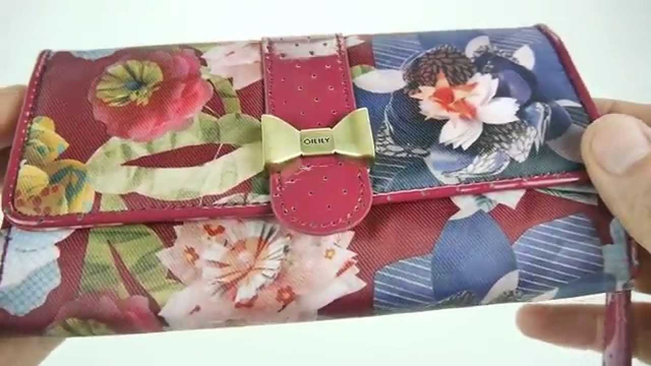 Oilily Paper Flowers Geldbörse L Wallet Cerise | Herbst 2014 | FullHD