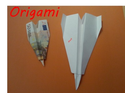 Papierflieger 2 Origami Geldgeschenk Paper plane Gift of money How to