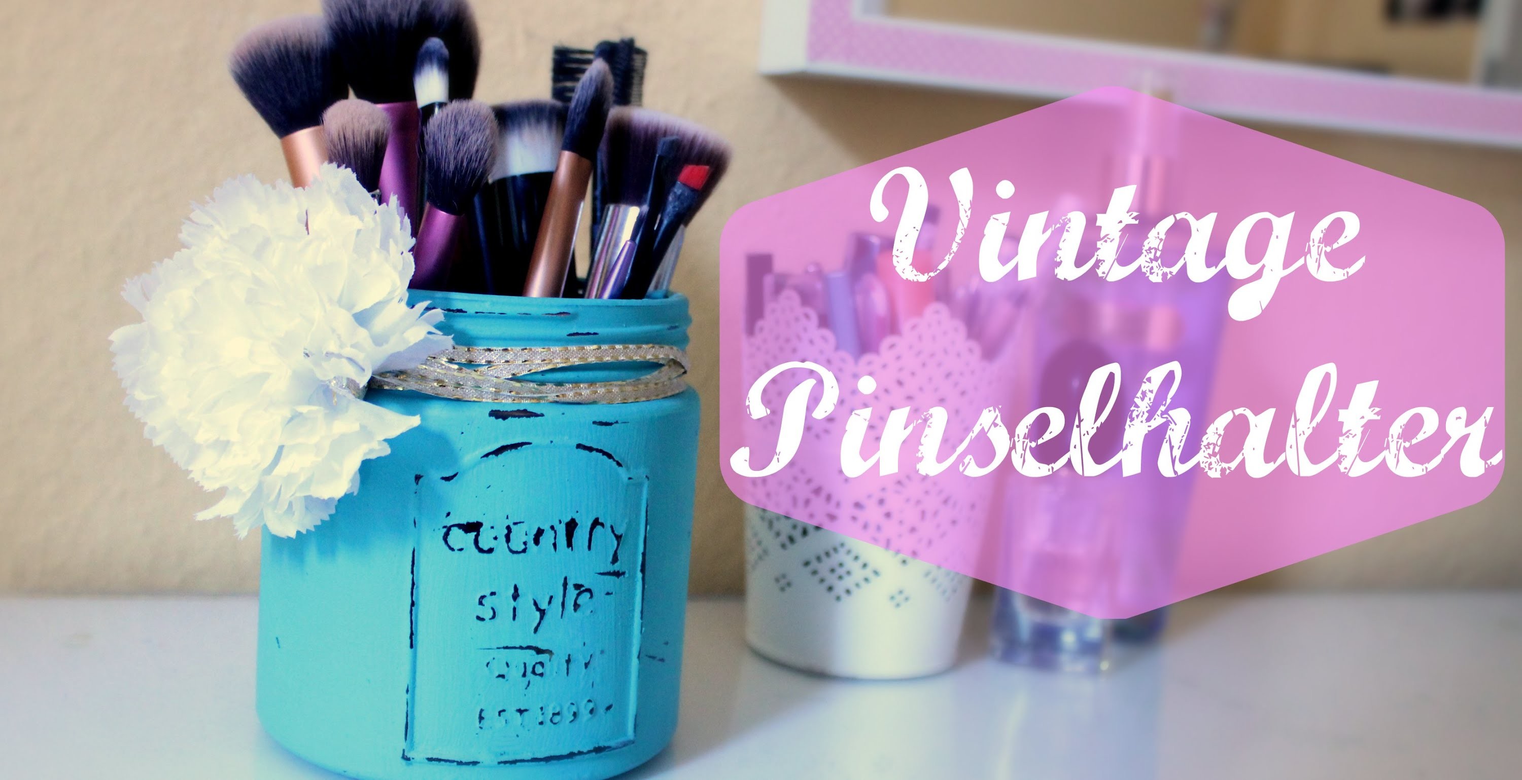 DIY Vintage Pinselhalter