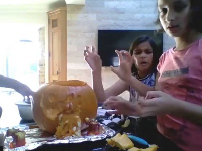ReKiJe - Pumpkin carving - Skylanders Lava Barf Eruptor tutorial