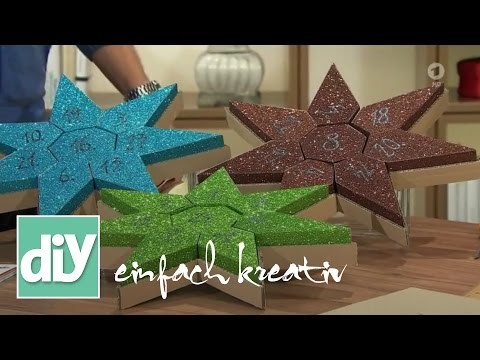 Adventskalender "Glittersterne" | DIY einfach kreativ