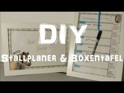 [DIY] Stallplaner & Boxentafel selber machen | unter 5€!