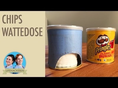 Pringles-Hack: Wattepadbox aus Chipsdose (DIY)