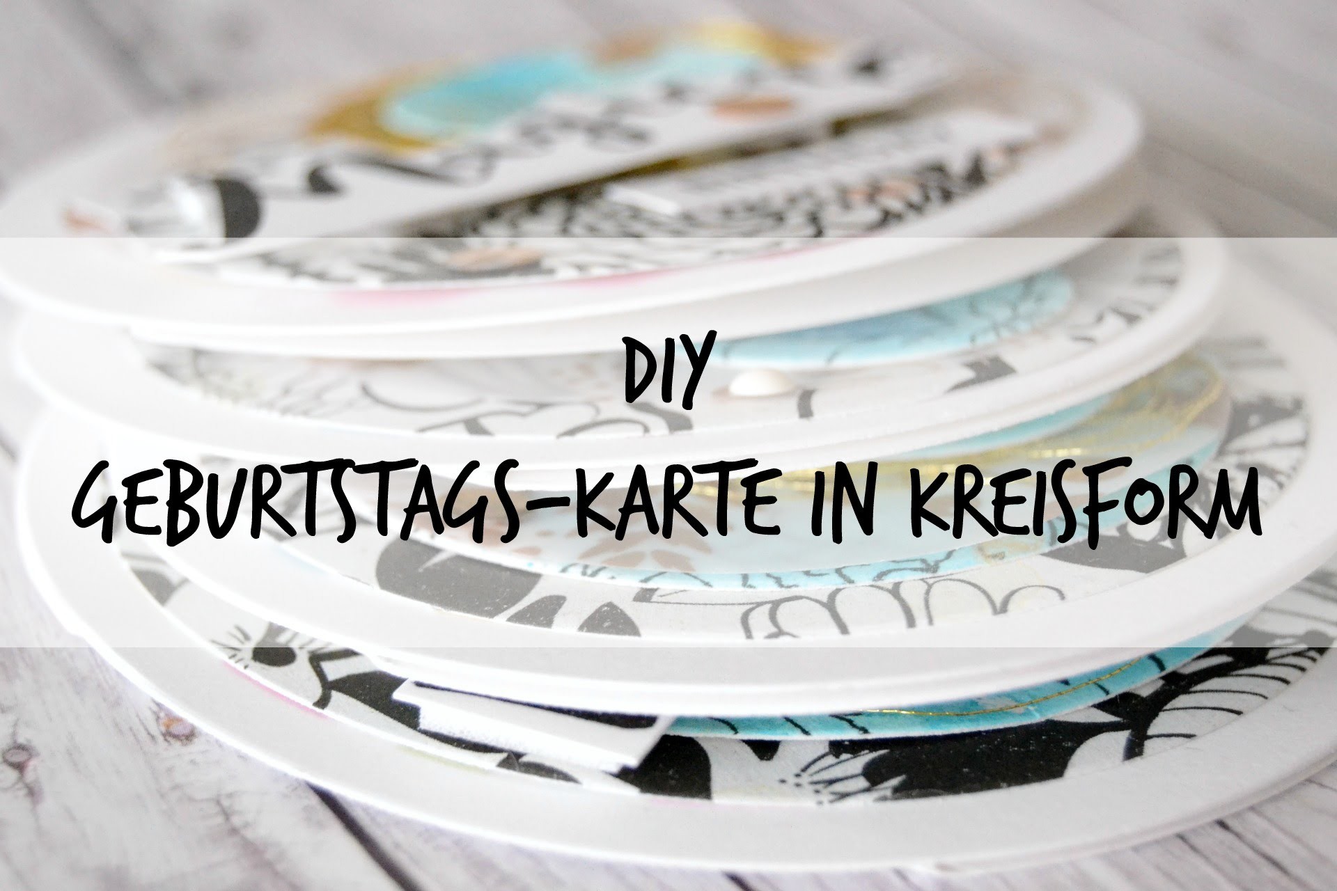 DIY. Scrapbooking: Kreisrunde Karten (german.deutsch)