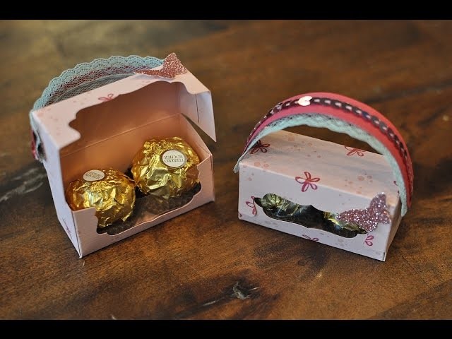 Mini-Handtasche für 2 Ferrero Rocher mit Produkten von Stampin' Up!