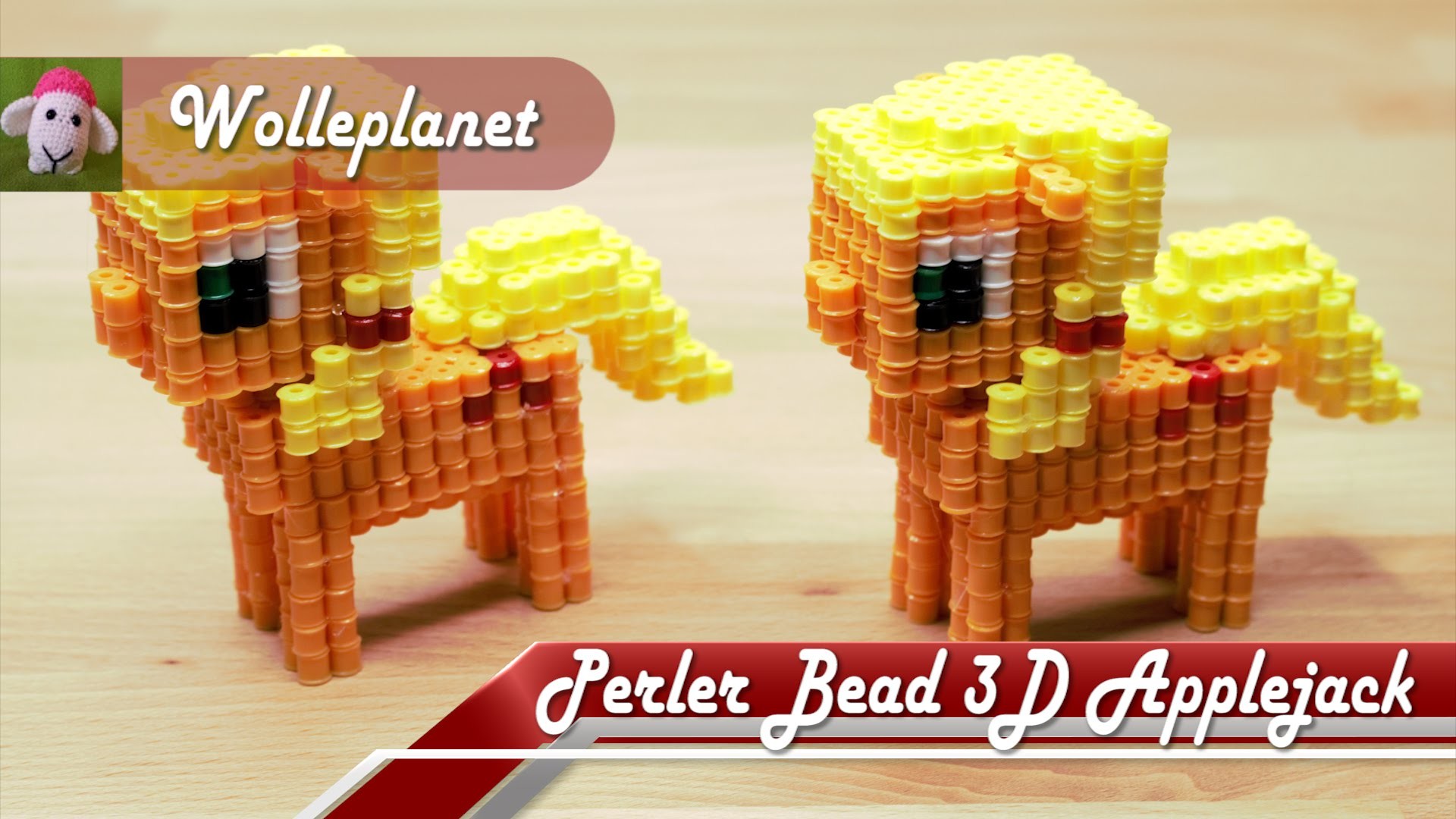 Perler Bead 3D Applejack