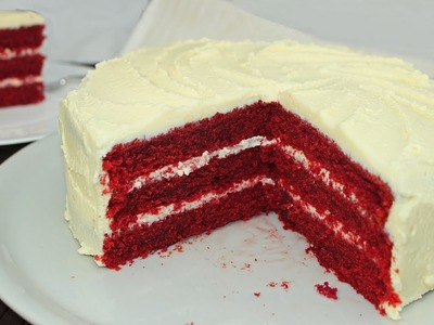 Red Velvet Cake mit Cream Cheese Frosting