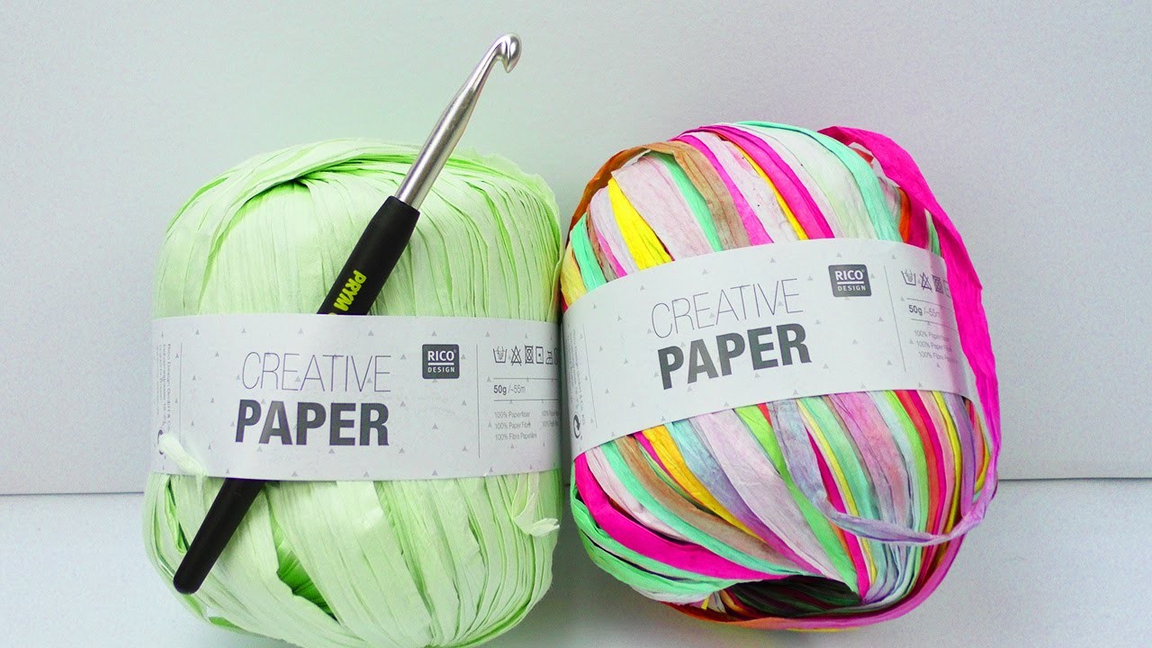 Creative Paper - Häkeln mit Papier | "Live"-Test | Sommer Alternative zu Wolle?!