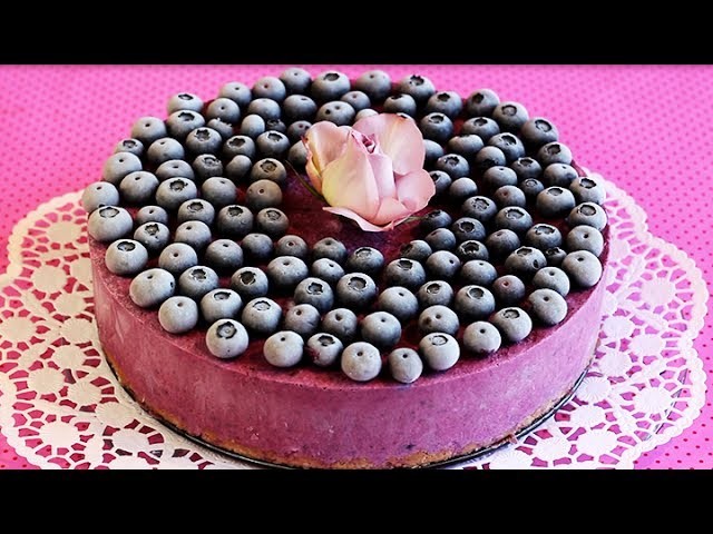 HEIDELBEER-EISTORTE | Blueberry Ice Cream Cake