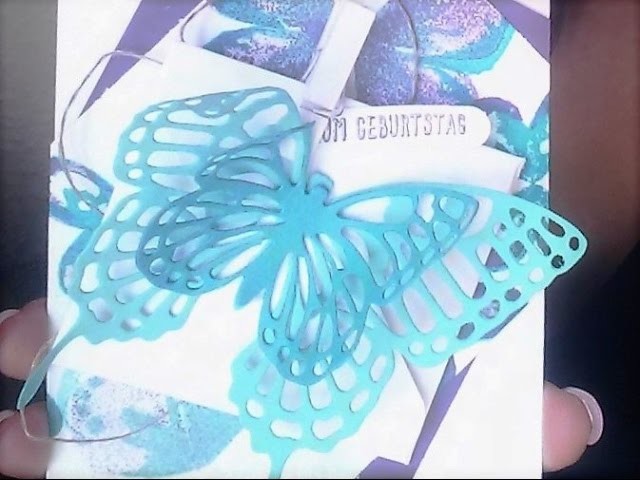 Stampin' Up! Watercolor Wings & Stanzformen Schmetterlinge  | Geburtstagskarte selber basteln