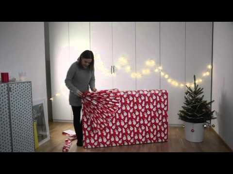 DIY: Großes Geschenk weihnachtlich verpacken