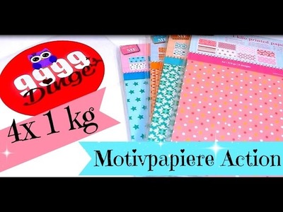 4x1kg Motvipapiere von meinem Action Haul | Video für Papierliebhaber
