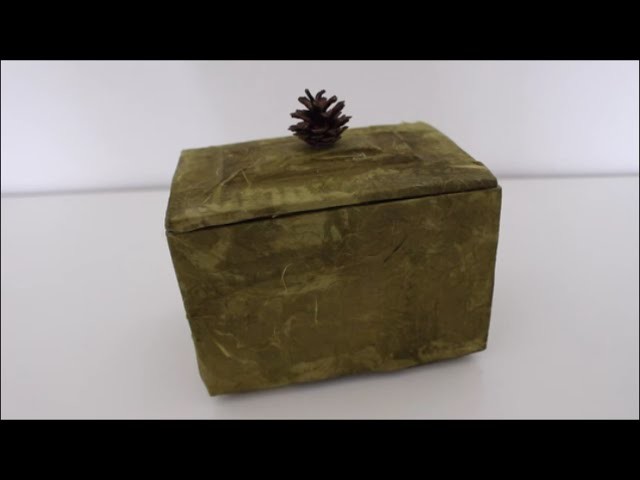 DIY: Schmuckbox Schachtel Kästchen aus Strohseide. Muttertag Geschenk basteln, selber machen