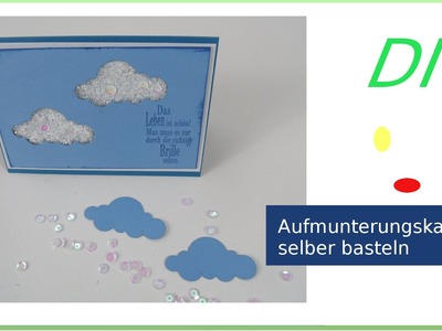 Grußkarte Fluffige WOLKEN selber basteln [deutsch]