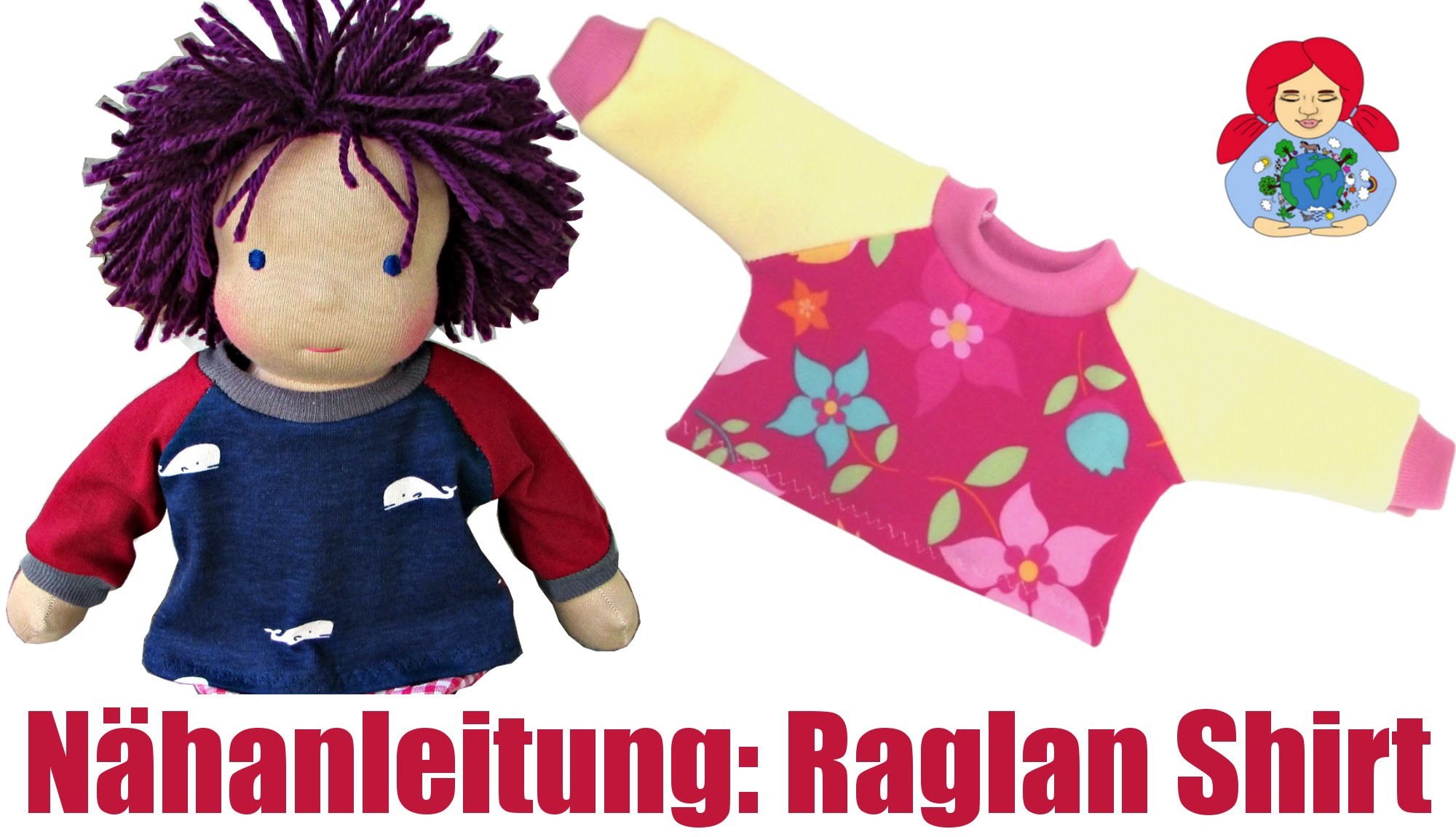 DIY | Raglan Shirt für (Waldorf) Puppen | Sami Dolls Tutorials