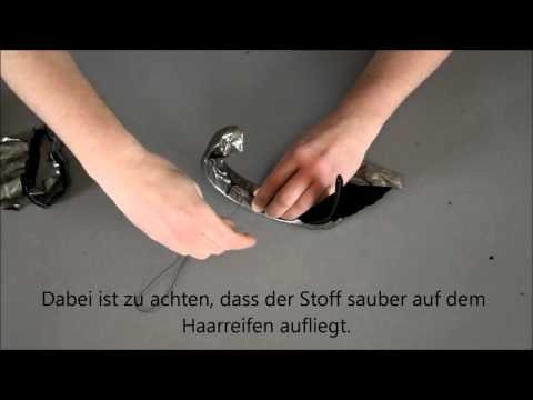 DIY upcycling: Haarreifen mit Stoff