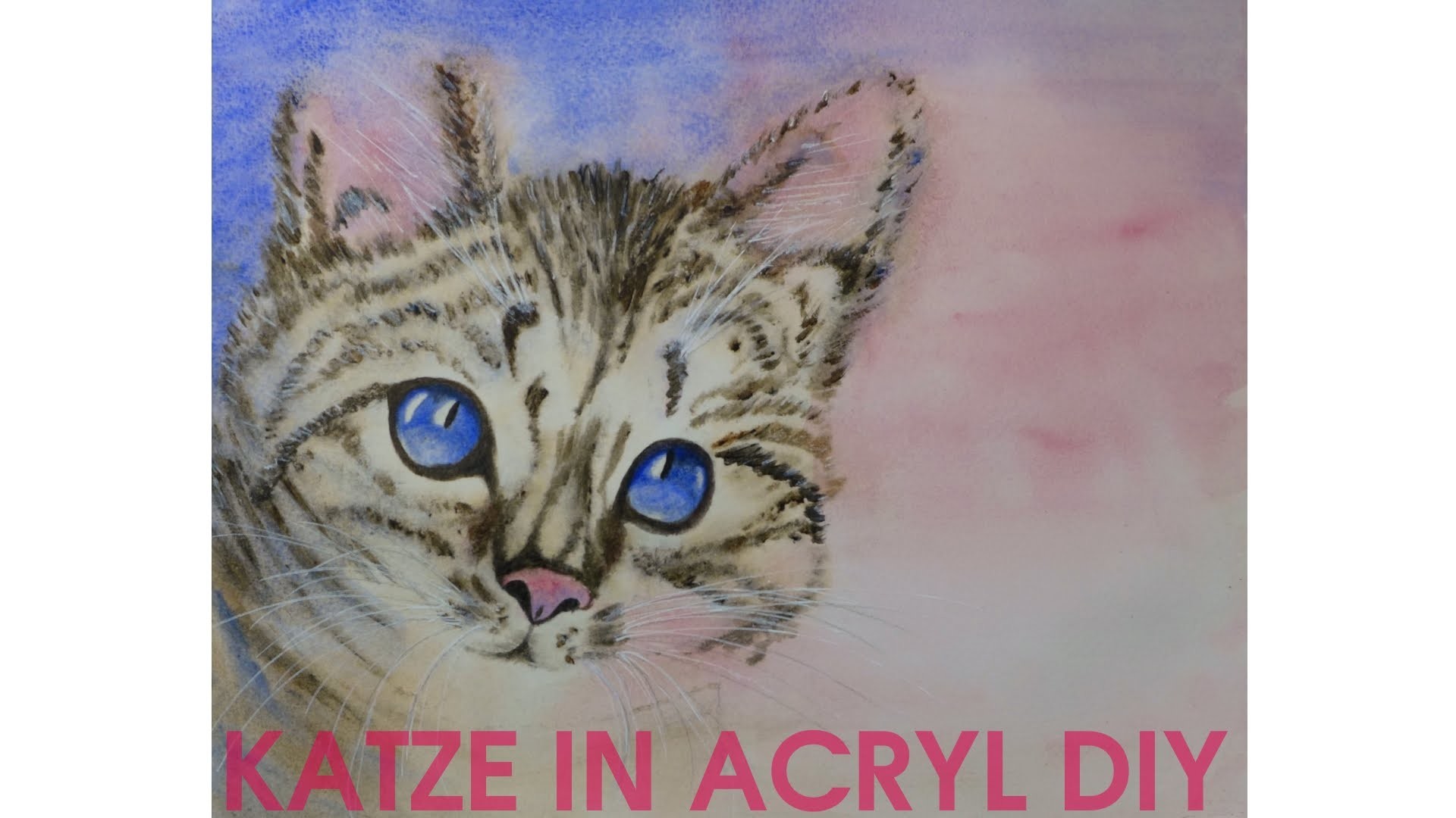 Katze in Acryl malen DIY