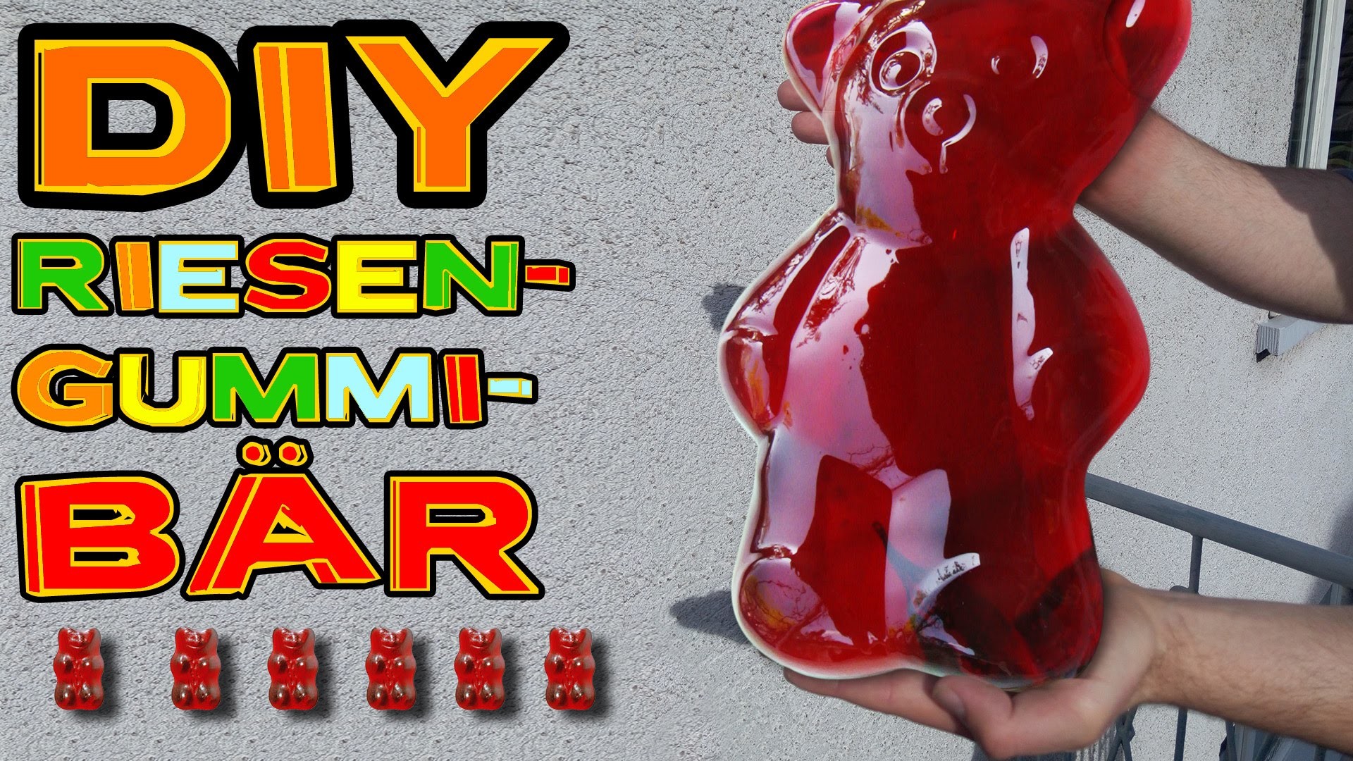 Der GRÖßTE GUMMIBÄR !!! So macht man ein RIESEN GUMMIBÄRCHEN! DIY biggest gummy bear
