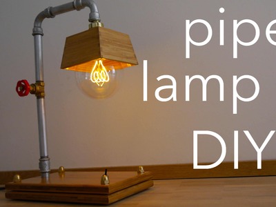 DIY Industrie Lampe selbst gemacht - pipe lamp How to - MrHandwerk