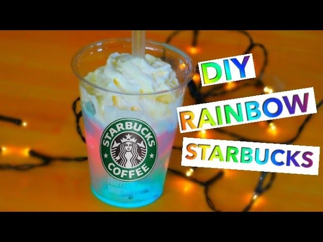 DIY RAINBOW STARBUCKS Vanilla Bean Frappuccino