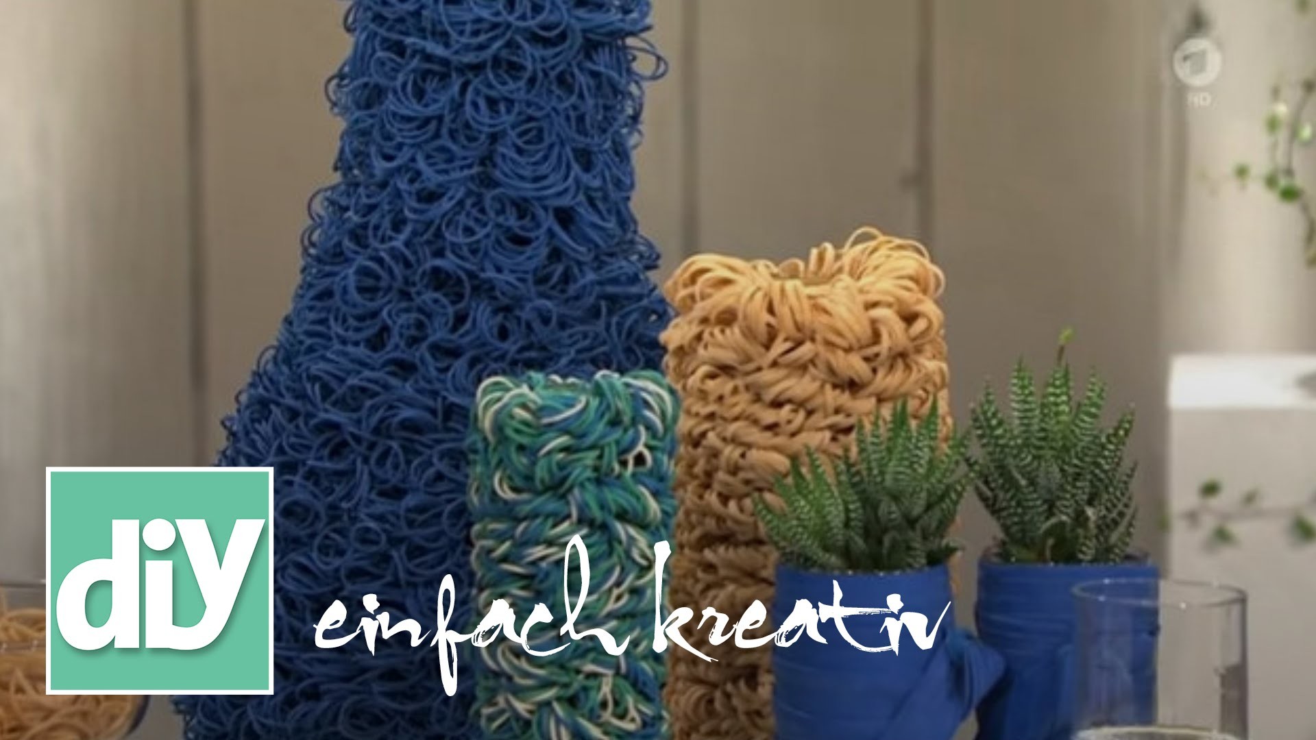 Gummi-Vasen für den Frühling | DIY einfach kreativ