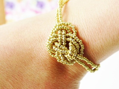 DIY Armband - Toller SOMMER Schmuck | Ethno, Indie, Boho & Coachella Armband in Gold | Trend Idee